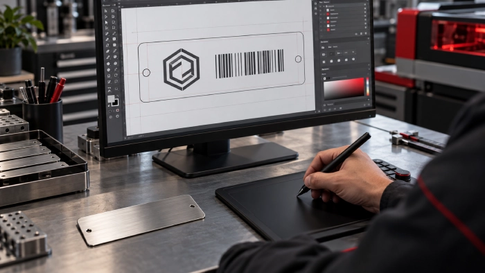 Submit artwork or design file for laser marking Singapore