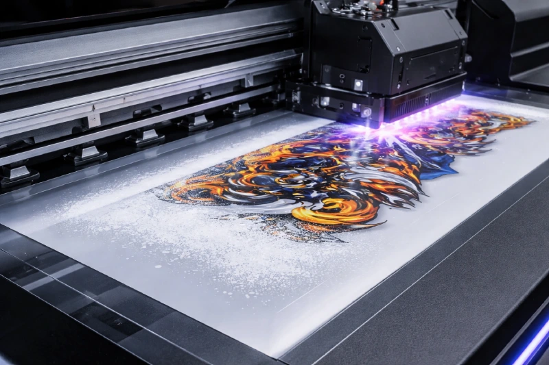 White ink UV printing on dark substrates Singapore